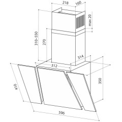 Кухонная вытяжка Lex Ori 600 ivory