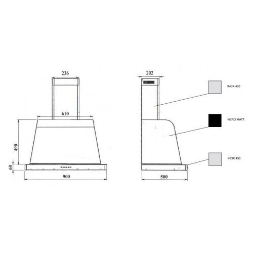 Кухонная вытяжка Lofra Dolcevita 90 NM
