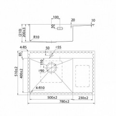 Кухонная мойка Iddis Haze HAZ78SLi77