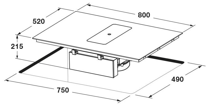 Индукционная варочная панель Fulgor Milano FCLHD 8041 HID TS BK 2
