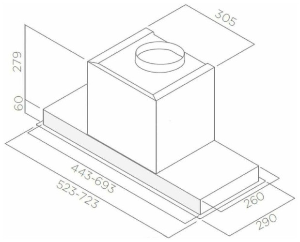 Встраиваемая вытяжка Elica HIDDEN 2 0 IXGL A 52
