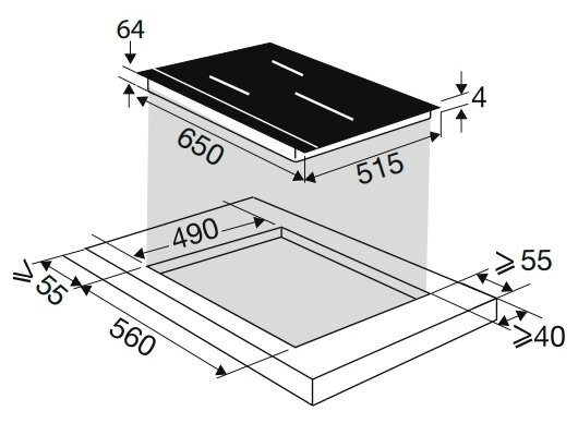 Индукционная варочная панель De Dietrich DPI 7670 G