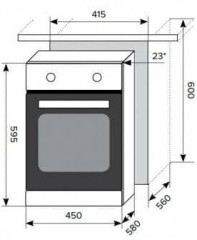 Электрический духовой шкаф Evelux EO 420 PX