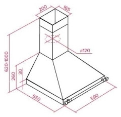 Кухонная вытяжка Teka DOB 60 AB