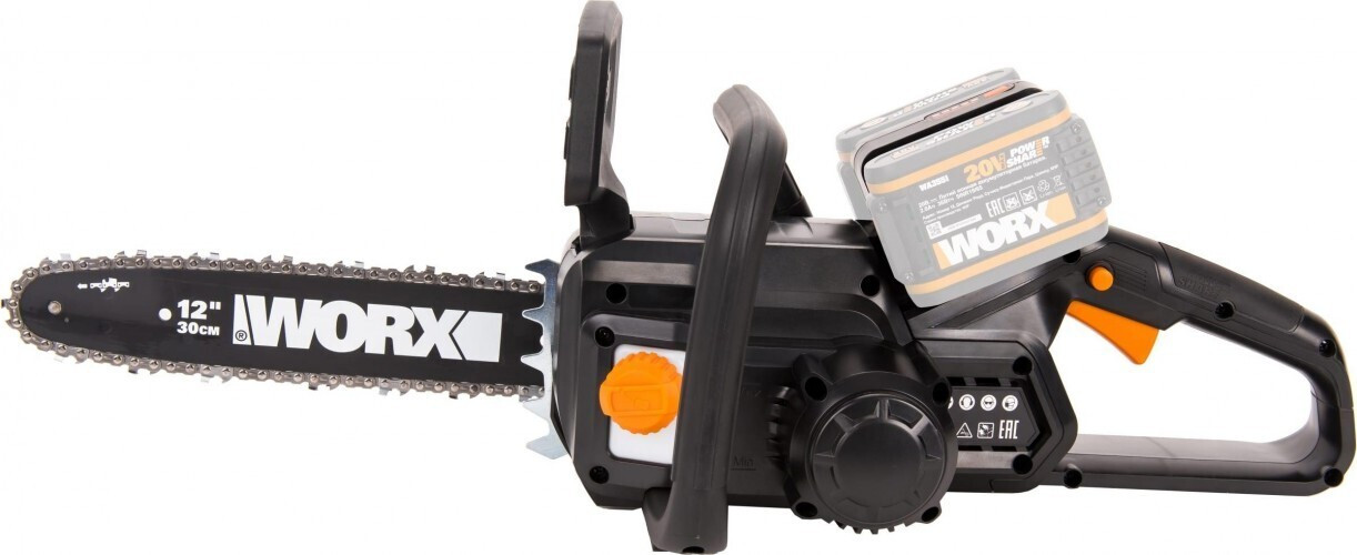 Аккумуляторная цепная пила Worx WG381E.9 без АКБ и З/У