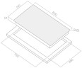 Индукционная варочная панель Elica Lien Diamond 805 BL