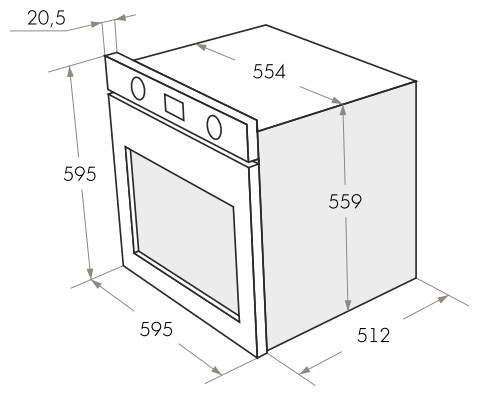 Электрический духовой шкаф MAUNFELD EOEH.5811S1
