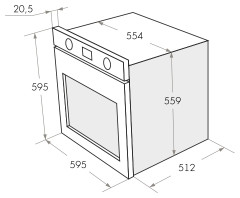 Электрический духовой шкаф MAUNFELD EOEH.5811S1