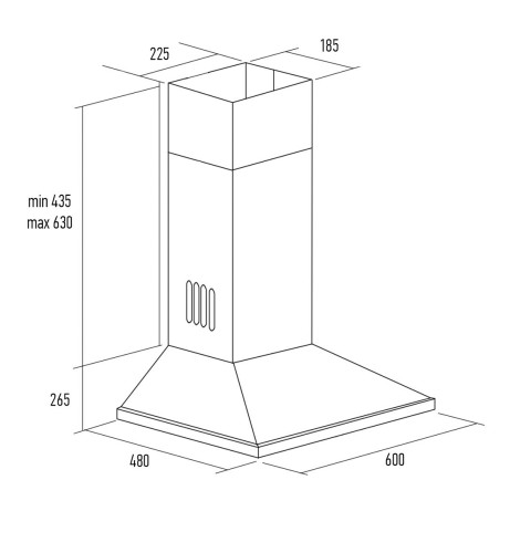 Кухонная вытяжка Kuppersberg Onda 60 SB 4PB