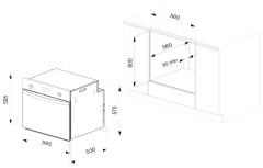 Электрический духовой шкаф Lex EDM 090 BL