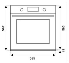 Электрический духовой шкаф Bertazzoni F6011MODVTZ