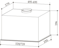 Встраиваемая вытяжка Exiteq EX-1286 white