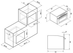 Встраиваемая микроволновая печь Fornelli MGA 60 Argento