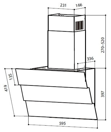 Кухонная вытяжка Lex Rio GS 600 black
