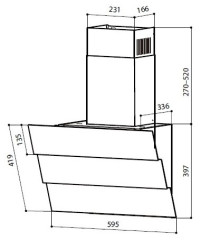Кухонная вытяжка Lex Rio GS 600 black