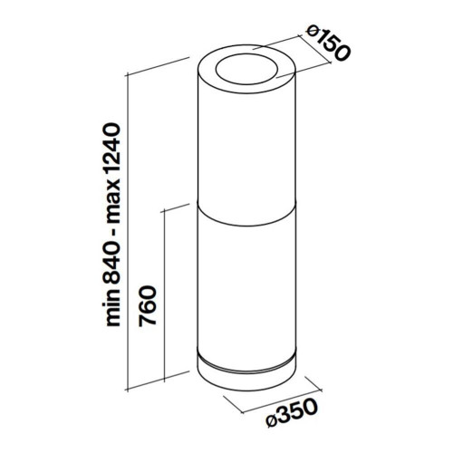 Островная вытяжка Falmec Polar Isola Rame 35 800