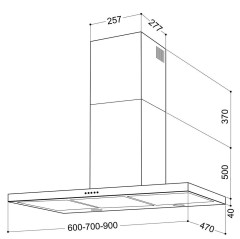 Кухонная вытяжка Lex P4 600 inox
