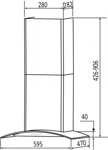 Кухонная вытяжка Dach MARTA 60 inox