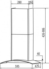 Кухонная вытяжка Dach MARTA 60 inox