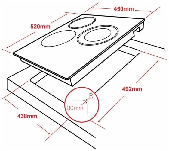 Электрическая варочная панель Ginzzu HCC-304