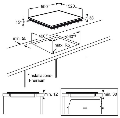 Электрическая варочная панель Electrolux EHF 96140 FK