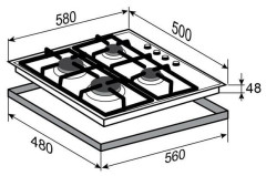 Газовая варочная панель Zigmund Shtain G 16 6 S