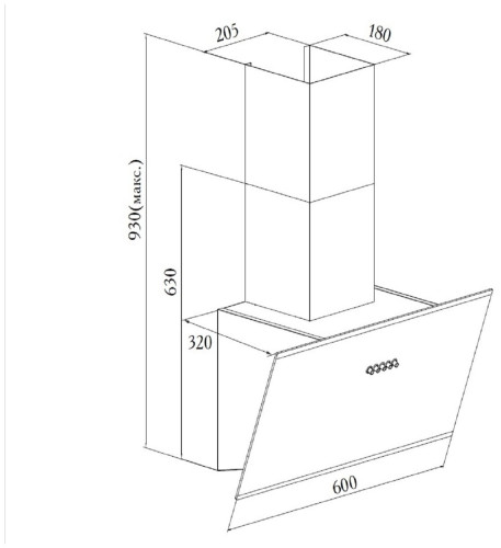 Кухонная вытяжка Zugel ZHC501W
