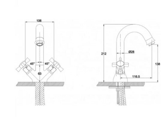 Смеситель для кухни Kaiser Cross 41011