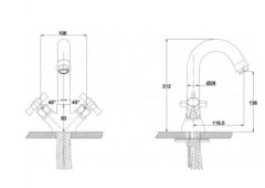 Смеситель для кухни Kaiser Cross 41011