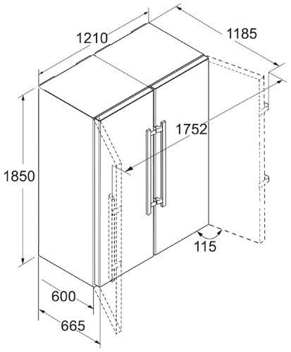Холодильник Liebherr SBS 7212