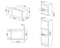 Встраиваемая микроволновая печь Smeg FMI025B3