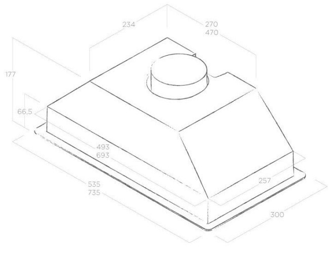 Встраиваемая вытяжка Elica Era C WH/A/60