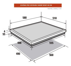 Электрическая варочная панель BRANDT BPI6414BM