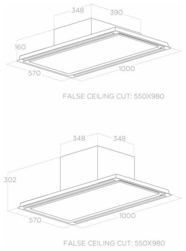Встраиваемая вытяжка Elica HILIGHT X H16 WH A 100