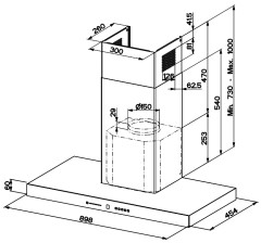 Кухонная вытяжка Faber T AIR KL A90