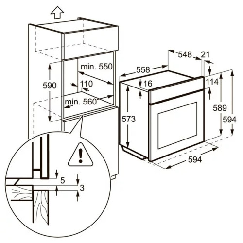 Электрический духовой шкаф Zanussi ZOB35722XV