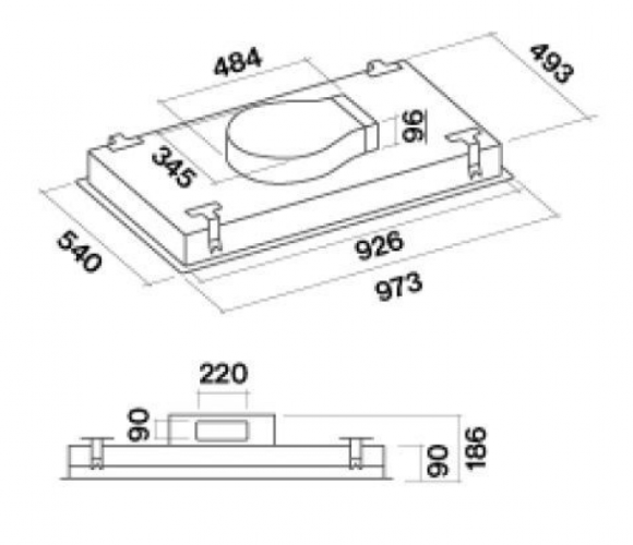Встраиваемая вытяжка Falmec Stella IS.90 BLACK CSMI90.E1P2 ZZZN400F