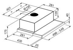 Встраиваемая вытяжка Korting KHP 5211 X