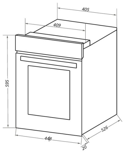 Электрический духовой шкаф MAUNFELD EOEC516BG