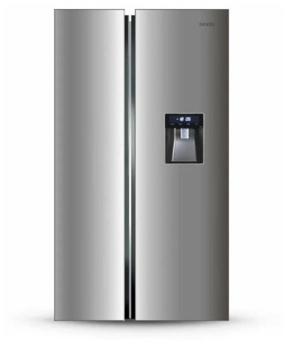 Холодильник Ginzzu NFK-521 сталь