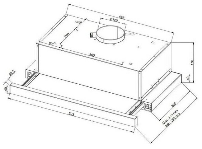 Встраиваемая вытяжка Jacky s JV SW651