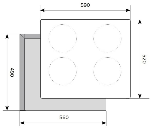 Индукционная варочная панель HOMSair HIY64BK