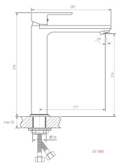 Смеситель для мойки Zigmund &amp; Shtain ZS 1000 индийская ваниль