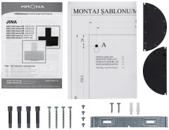 Кухонная вытяжка Krona JINA 500 BLACK PB