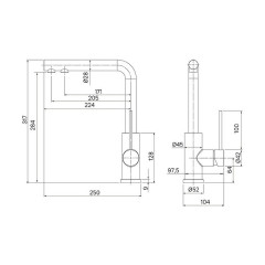 Смеситель для кухни Iddis Rule RULSBLFi05