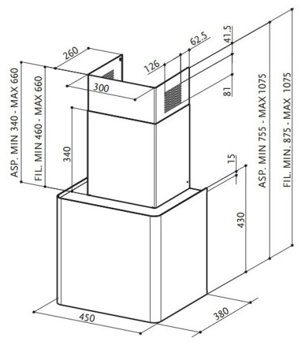 Кухонная вытяжка Faber Lithos EG6 WH Corian A45