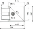 Кухонная мойка Franke S2D 611-78 XL/435 143.0628.356 сахара