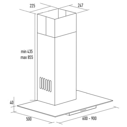 Кухонная вытяжка Kuppersberg Lora 90 X
