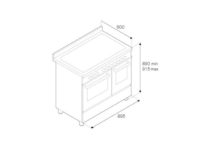 Комбинированная плита Bertazzoni PRO90 6 MFE D GiT