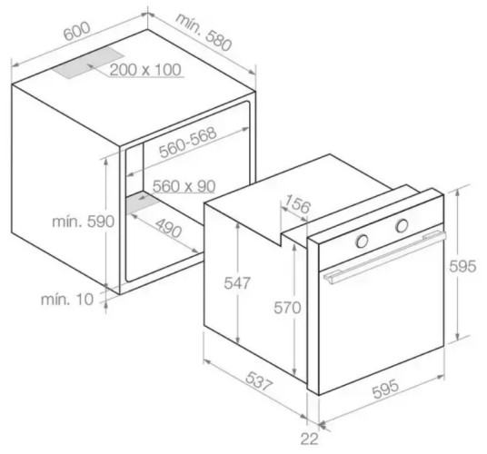 Электрический духовой шкаф PANDO PHB 961